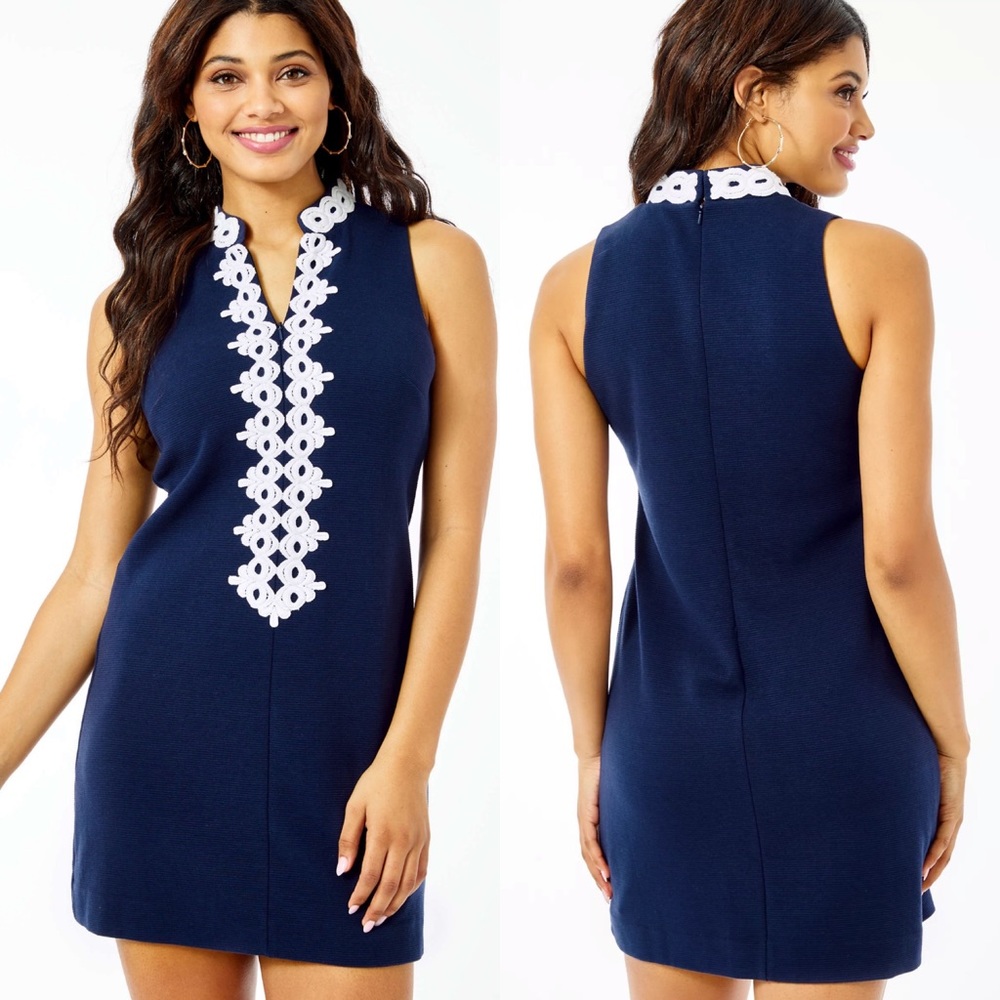 Lilly Pulitzer Navy and White Dress